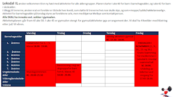 Aktivitetsplan allidrett